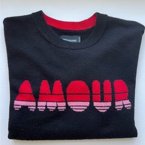 🌟 Zadig & Voltaire Amore cashmere sweater.